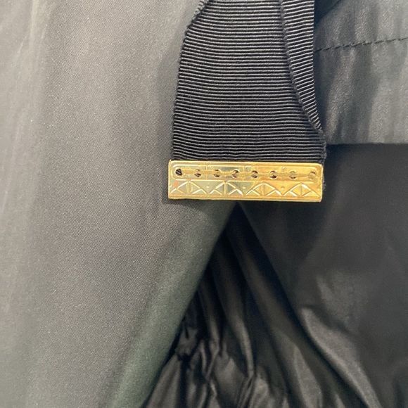 Elie Tahari black nylon zip 3/4 jacket - Picture 4 of 16